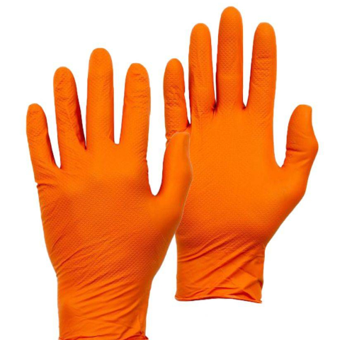 Nitrile Fish Grip Gloves 